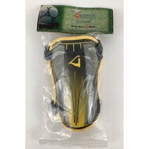 Soccer Shin Guards Adult Dual Strap 9"  Yellow  New Antioch